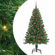 Vidaxl kunstkerstboom groen 150 cm pvc en staal en kunststof - afbeelding 2