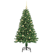 Vidaxl kunstkerstboom groen 150 cm pvc en staal en kunststof - afbeelding 3
