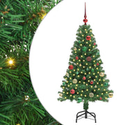 Vidaxl kunstkerstboom groen 150 cm pvc en staal en kunststof - afbeelding 2