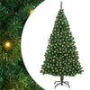 Vidaxl kunstkerstboom groen 180 cm pvc en staal en kunststof