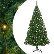 Vidaxl kunstkerstboom groen 180 cm pvc en staal en kunststof - afbeelding 2