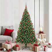 Vidaxl kunstkerstboom groen 180 cm pvc en staal en kunststof - afbeelding 1