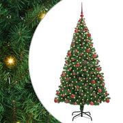 Vidaxl kunstkerstboom groen 180 cm pvc en staal en kunststof - afbeelding 2