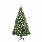 Vidaxl kunstkerstboom groen 180 cm pvc en staal en kunststof - afbeelding 3