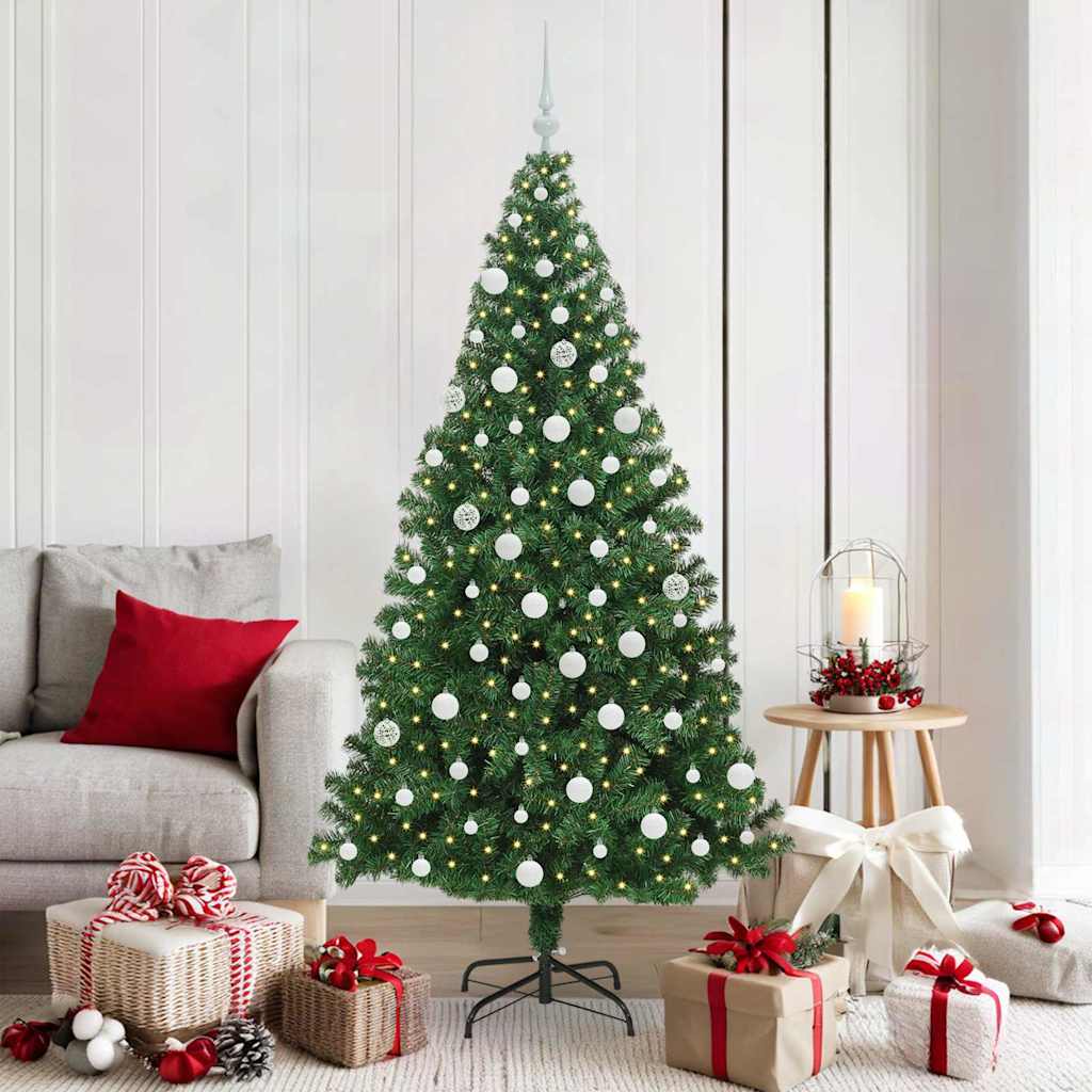Vidaxl kunstkerstboom groen 180 cm pvc en staal en kunststof