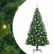 Vidaxl kunstkerstboom groen 180 cm pvc en staal en kunststof - afbeelding 2