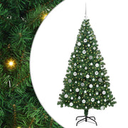 Vidaxl kunstkerstboom groen 180 cm pvc en staal en kunststof - afbeelding 2