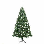 Vidaxl kunstkerstboom groen 180 cm pvc en staal en kunststof - afbeelding 3
