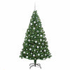 Vidaxl kunstkerstboom groen 180 cm pvc en staal en kunststof