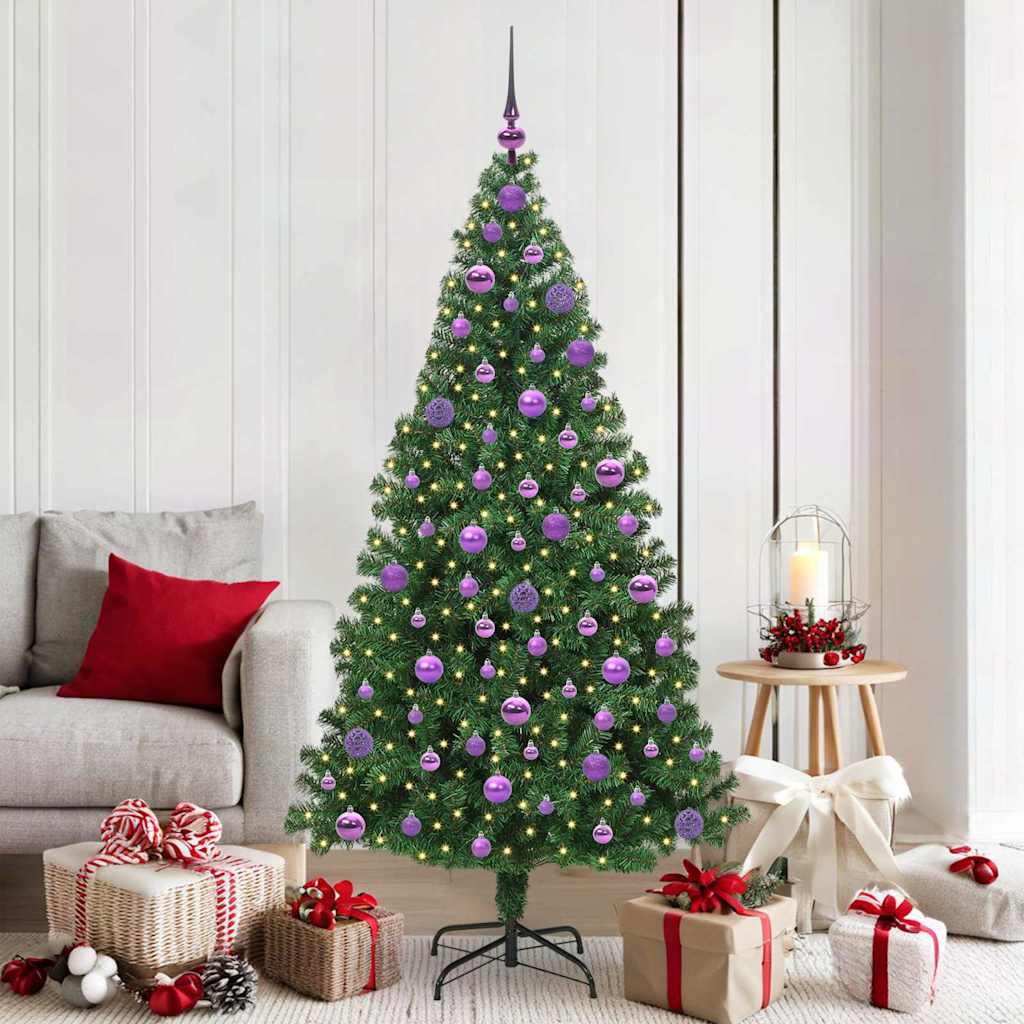 Vidaxl kunstkerstboom groen 180 cm pvc en staal en kunststof