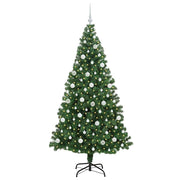 Vidaxl kunstkerstboom groen 210 cm pvc en staal en kunststof - afbeelding 3