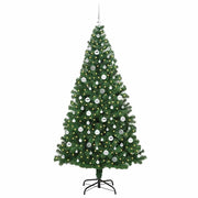 Vidaxl kunstkerstboom groen 210 cm pvc en staal en kunststof - afbeelding 3