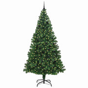 Vidaxl kunstkerstboom groen 240 cm pvc en staal en kunststof - afbeelding 3