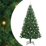 Vidaxl kunstkerstboom groen 240 cm pvc en staal en kunststof - afbeelding 2