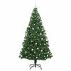 Vidaxl kunstkerstboom groen 240 cm pvc en staal en kunststof