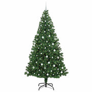 Vidaxl kunstkerstboom groen 240 cm pvc en staal en kunststof - afbeelding 3