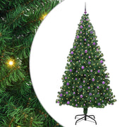 Vidaxl kunstkerstboom groen 240 cm pvc en staal en kunststof - afbeelding 2