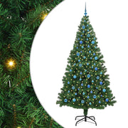 Vidaxl kunstkerstboom groen 240 cm pvc en staal en kunststof - afbeelding 2