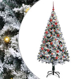 Vidaxl kunstkerstboom met 150 led wit 150 cm pvc en staal en kunststof - afbeelding 2