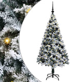 Vidaxl kunstkerstboom met 150 led wit 150 cm pvc en staal en kunststof - afbeelding 2