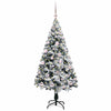 Vidaxl kunstkerstboom met 150 led wit 150 cm pvc en staal en kunststof