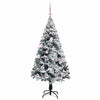 Vidaxl kunstkerstboom met 150 led wit 150 cm pvc en staal en kunststof