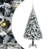 Vidaxl kunstkerstboom met 150 led wit 150 cm pvc en staal en kunststof