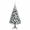 Vidaxl kunstkerstboom met 150 led wit 150 cm pvc en staal en kunststof