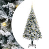Vidaxl kunstkerstboom met 150 led wit 150 cm pvc en staal en kunststof