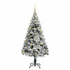 Vidaxl kunstkerstboom met 150 led wit 150 cm pvc en staal en kunststof
