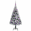 Vidaxl kunstkerstboom met 150 led wit 150 cm pvc en staal en kunststof