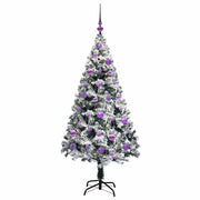 Vidaxl kunstkerstboom met 150 led wit 150 cm pvc en staal en kunststof - afbeelding 3