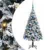 Vidaxl kunstkerstboom met 150 led wit 150 cm pvc en staal en kunststof