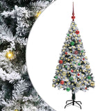 Vidaxl kunstkerstboom met 150 led wit 150 cm pvc en staal en kunststof - afbeelding 2