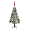 Vidaxl kunstkerstboom met 150 led wit 150 cm pvc en staal en kunststof