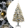 Vidaxl kunstkerstboom met 300 led wit 180 cm pvc en staal en kunststof