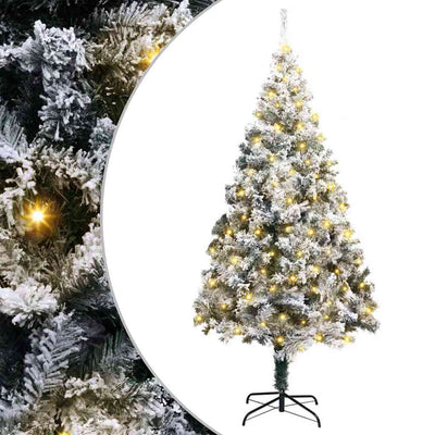 Vidaxl kunstkerstboom wit 180 cm pvc en staal en kunststof