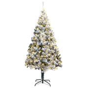 Vidaxl kunstkerstboom wit 180 cm pvc en staal en kunststof - afbeelding 2