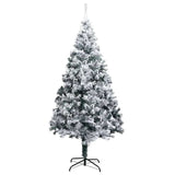 Vidaxl kunstkerstboom wit 180 cm pvc en staal en kunststof - afbeelding 3