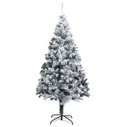 Vidaxl kunstkerstboom wit 180 cm pvc en staal en kunststof - afbeelding 3