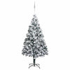 Vidaxl kunstkerstboom met 300 led wit 180 cm pvc en staal en kunststof
