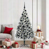 Vidaxl kunstkerstboom met 300 led wit 180 cm pvc en staal en kunststof