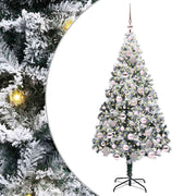 Vidaxl kunstkerstboom wit 180 cm pvc en staal en kunststof - afbeelding 2