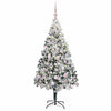 Vidaxl kunstkerstboom met 300 led wit 180 cm pvc en staal en kunststof