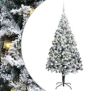 Vidaxl kunstkerstboom wit 180 cm pvc en staal en kunststof - afbeelding 2