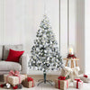 Vidaxl kunstkerstboom met 300 led wit 180 cm pvc en staal en kunststof