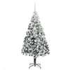 Vidaxl kunstkerstboom met 300 led wit 180 cm pvc en staal en kunststof
