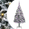 Vidaxl kunstkerstboom met 300 led wit 180 cm pvc en staal en kunststof