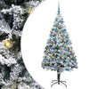 Vidaxl kunstkerstboom met 300 led wit 180 cm pvc en staal en kunststof