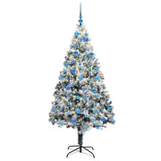 Vidaxl kunstkerstboom wit 180 cm pvc en staal en kunststof - afbeelding 3